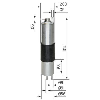 BMW 3 E46 318Ci 2.0 2004-2006 Bosch Benzin Filtresi