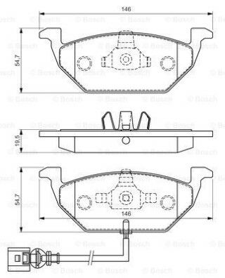 Volkswagen Golf 4 1.6 1997-2005 Bosch Ön Balata 23130