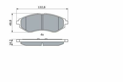 Chevrolet Aveo 1.2 2006-2011 Bosch Ön Balata