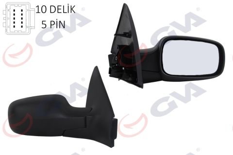 GVA RENAULT Megane 2 Sağ Ayna 5 Fiş 2004 ve sonrası araçlara