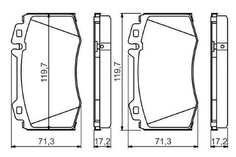 Mercedes E Serisi (211) E320CDI 3.2 2002-2006 Bosch Ön Balata WVA23271