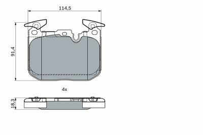 BMW 1 F20 118d 2.0 2015-2019 Bosch Ön Balata