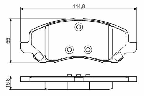 Jeep Patriot 2.0CRD 2006-2010 Bosch Ön Balata NETPAR24583