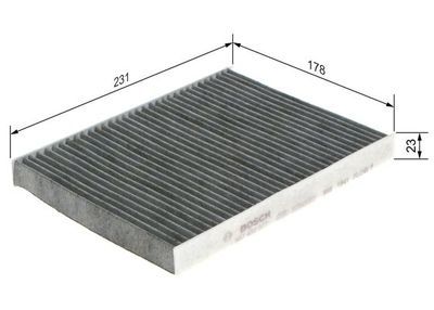 Lancia Delta 1.6MJ 2008-2014 Bosch Karbonlu Polen Filtresi