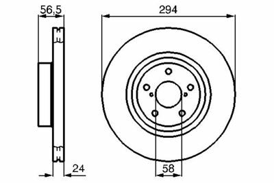 Subaru Legacy 2.0D 2007-2014 Bosch Ön Disk (294 mm) 2 Adet