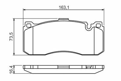 BMW 1 E81 118i 2.0 2004-2011 Bosch Ön Balata NETPAR24316