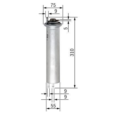 BMW 7 E38 735i iL 3.5 1999-2002 Bosch Benzin Filtresi