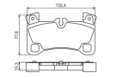 Volkswagen Touareg 2.5TDI 2006-2010 Bosch Arka Balata WVA24296
