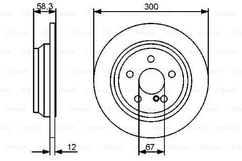 Mercedes S Serisi (221) S320CDI 3.0 2005-2009 Bosch Arka Disk 2 Adet