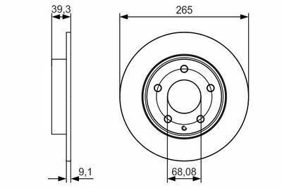 Mazda 3 1.5 2013-2021 Bosch Arka Disk 2 Adet