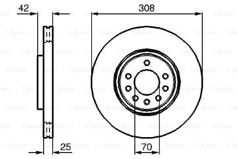 Opel Corsa E 1.3CDTI 2014-2018 Bosch Ön Disk 2 Adet