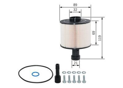Mercedes CITAN 109 CDI 1.5 2012-2014 Bosch Mazot Filtresi N2825