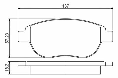 Citroen C3 1.6 2005-2009 Bosch Ön Balata WVA23600