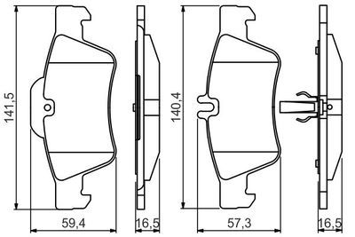 Mercedes CLS (219) CLS 320CDI 3.0 2007-2011 Bosch Arka Balata NETPAR23334
