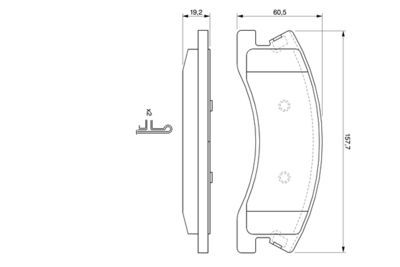 Jeep G. Cherokee (WG) 2.7CRD 2003-2004 Bosch Ön Balata NETPAR24083