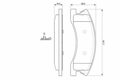 Jeep G. Cherokee (WJ) 4.7 1998-2004 Bosch Ön Balata NETPAR24083