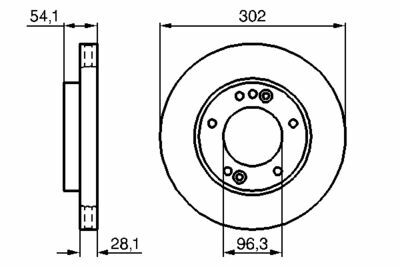 Kia Sorento 2.5CRDi 2002-2009 Bosch Ön Disk 302mm 2 Adet