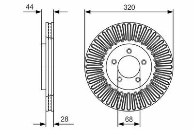 Nissan X-Trail 1.3 2019-2025 Bosch Ön Disk (320 mm) 2 Adet