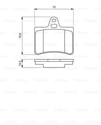 Citroen C5 2.0 2001-2008 Bosch Arka Balata