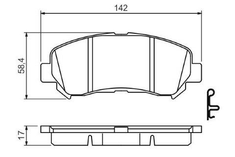 Nissan X-Trail 2.0 2007-2014 Bosch Ön Balata