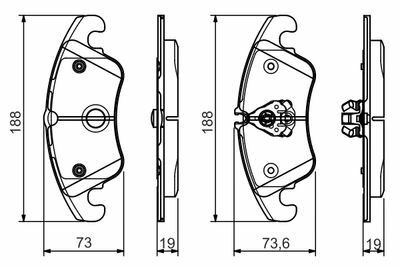 Audi Q5 3.0TDI 2008-2012 Bosch Ön Balata NETPAR24310