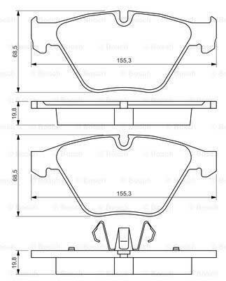 BMW X1 E84 116d sD 2.0 2012-2015 Bosch Ön Balata