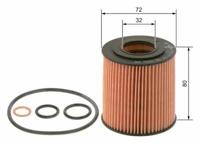 BMW 3 E90 316i 1.6 2005-2011 Bosch Yağ Filtresi NETPAR4B7018