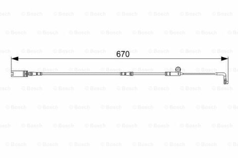 BMW 5 E60 520d 2.0 2005-2010 Bosch Ön Balata Fişi 670mm