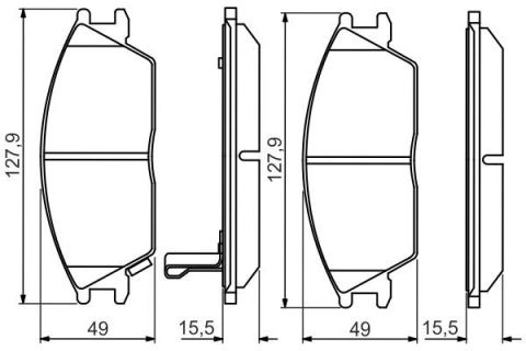 Hyundai Getz 1.5CRDi 2003-2009 Bosch Ön Balata NETPAR21012