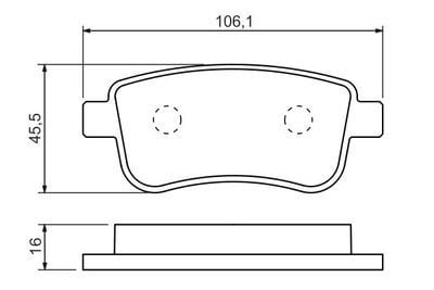 Renault Megane 4 1.3Tce 140 2018-2025 Bosch Arka Balata NETPAR24820