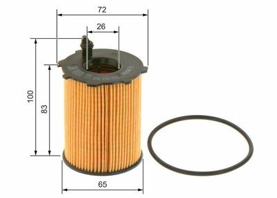 Fiat Panda 0.9 2012-2018 Bosch Yağ Filtresi NETPARP7159