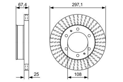 Toyota Hilux 3.0D4D 2006-2015 Bosch Ön Disk 298mm 2 Adet
