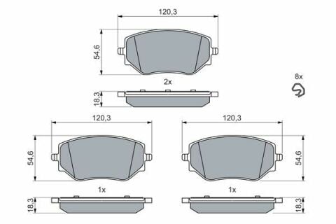 Renault Taliant 1.0TCe 90 2021-2025 Bosch Ön Balata 120mm
