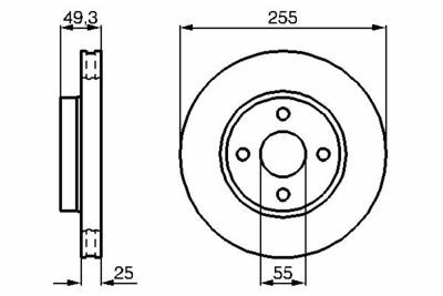 Toyota Corolla 1.6 2002-2007 Bosch Ön Disk 2 Adet