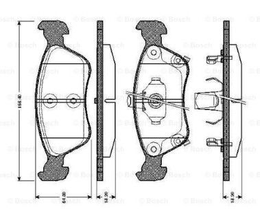 Toyota Avensis T22 (97-03) 2.0 1997-2003 Bosch Ön Balata NETPAR21975