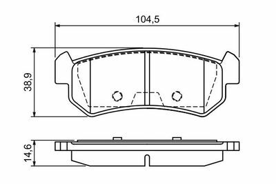Chevrolet Lacetti 1.6 2005-2013 Bosch Arka Balata