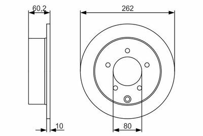 Mitsubishi Lancer 1.8 2008-2013 Bosch Arka Disk 2 Adet