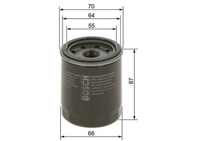 Fiat Albea 1.4 2006-2012 Bosch Yağ Filtresi B7063