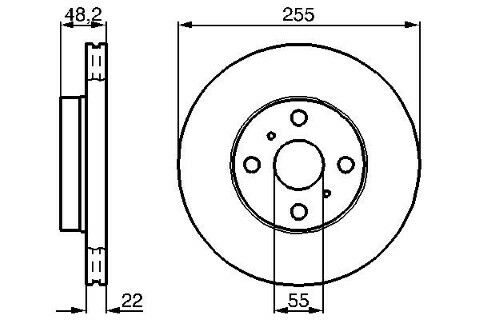 Toyota Corolla 1.4 1999-2001 Bosch Ön Disk 2 Adet