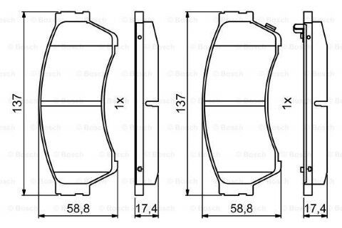 Mazda 6 2.0 2007-2012 Bosch Ön Balata
