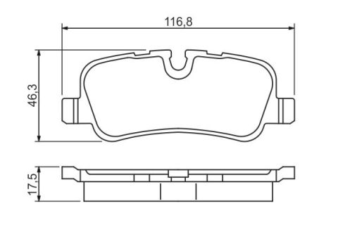Land Rover Range Rover Sport 4.2 2005-2009 Bosch Arka Balata NETPAR24192