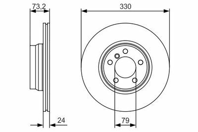 BMW 3 F30 330i 2.0 2015-2018 Bosch Ön Disk 2 Adet
