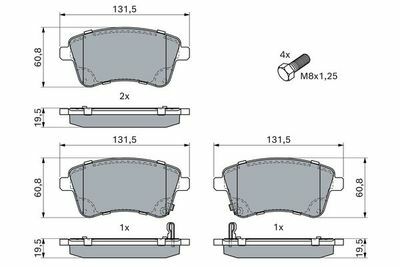 Kia Venga 1.6 2009-2013 Bosch Ön Balata 25184