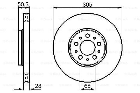 Volvo V70 2.0 T 2000-2008 Bosch Ön Disk 2 Adet