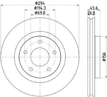 Mitsubishi ASX 1.6 2010-2012 Bosch Ön Disk 294mm 2 Adet