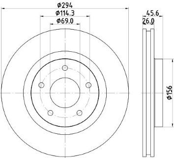 Jeep Patriot 2.4 2006-2010 Bosch Ön Disk 294mm 2 Adet