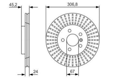 BMW 2 F46 218i 1.5 2017-2024 Bosch Ön Disk 2 Adet