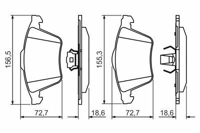 Volvo S40 2.0 D4 2010-2012 Bosch Ön Balata NETPAR23801