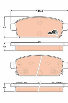 Opel Zafira C 2.0CDTI 2012-2014 TRW Arka Balata NETPAR25096