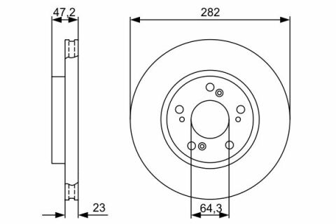 Honda Civic 1.3HYBRID 2006-2010 Bosch Ön Disk NETPARBD1205 2 Adet